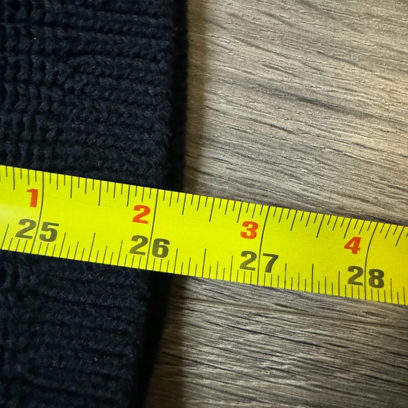 Victoria's Secret Black Knit Hooded Cardigan Open Front Women's O/S Size S - Picture 5 of 6